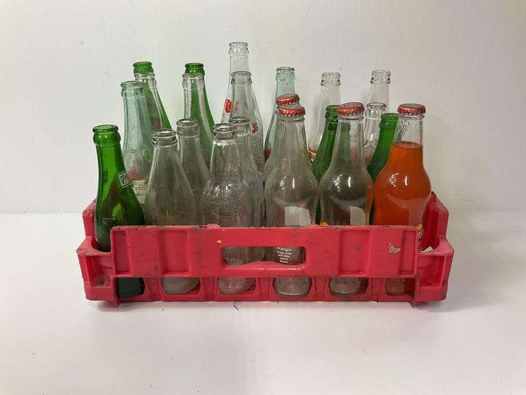 Assortment of Vintage Soda Bottles