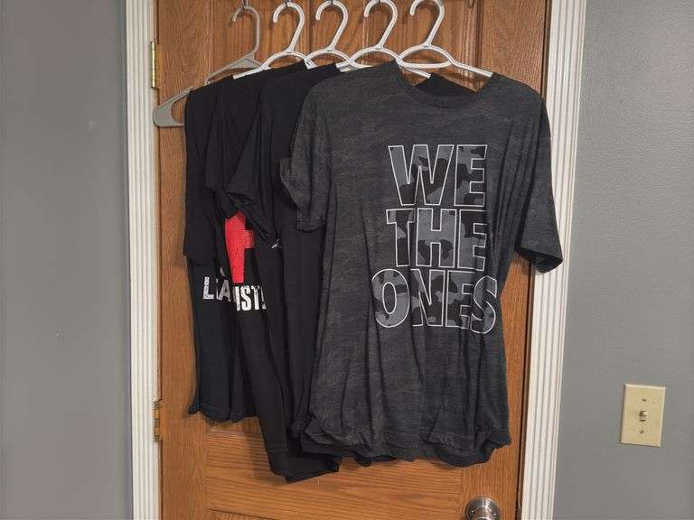 (5) Pro Wrestling Shirts (Size M-L)