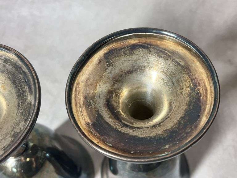 Wine Goblets, Possibly Sterling, 9 oz total weight