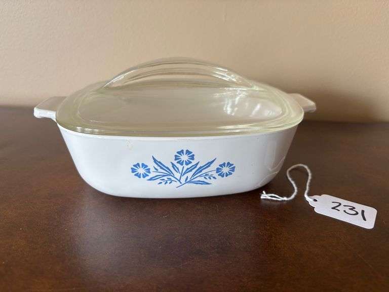 CorningWare Blue Cornflower Casserole Dish with Lid