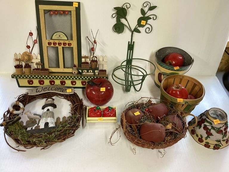 Assortment of Apple Decor