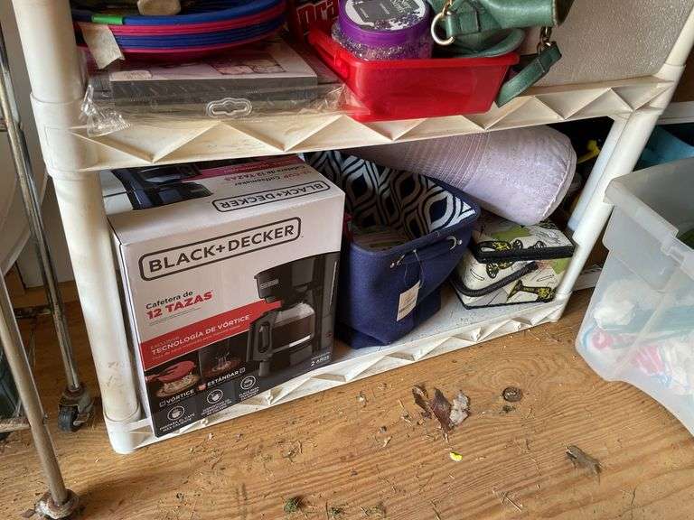 PLASTIC SHELF AND ALL CONTENTS PICTURED
