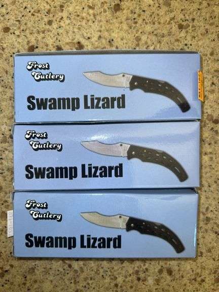 (3) Frost Cutlery Swamp Lizard Knives