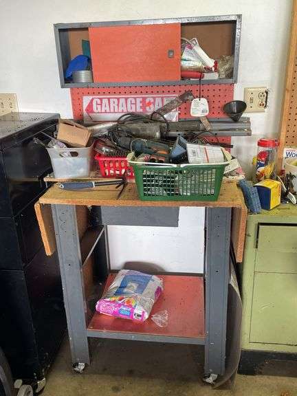 WORKBENCH WITH ITS CONTENTS