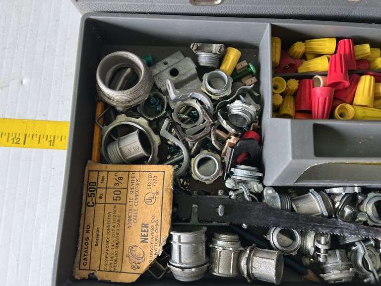 Toolbox with Electrical Supplies