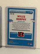 2023 Donruss Optic Myles Murphy Autographed Blue Refractor RC (#’d 80/99), 2022 Donruss Elite David