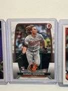 2024 Topps Bo Bichette Single Jumbo Relic Card, 2023 Bowman Gunnar Henderson RC, 2023 Topps Adley Ru