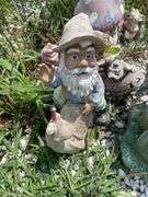 STONE GARDEN GNOMES, MUSHROOMS AND MORE