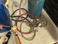 Tap handles with (2) carbon dioxide tanks and hoses