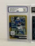 2022 Panini Donruss Jonathan Taylor Press Proof Gold (CCG 10), 2023 Topps Composite Emmitt Smith Res