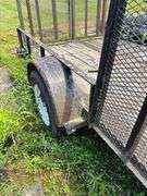 Carry-All bumper hitch trailer w/ side and rear drop gates