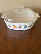 CorningWare Fruit Basket A-2-B Casserole Dish with Lid
