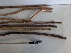 (7) unique walking sticks and grabber
