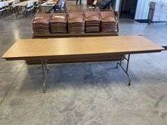 (4) Samsonite heavy duty tables - condition may vary