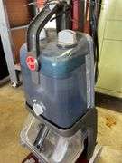 HOOVER POWER SCRUB (WORKS WELL BUT HAS BROKEN RELEASE TAB ON HANDLE)