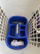 PLASTIC HAMPER, BASKET, UMBRELLAS