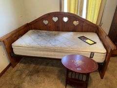 DAY BED AND MAGAZINE RACK