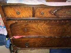 DRESSER WITH MIRROR AND ALL CONTENTS
