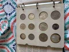 20TH CENTURY UNITED STATES TYPE COINS ALBUM, INCLUDES SILVER DOLLARS