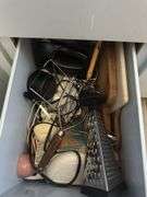 CONTENTS OF CUPBOARD PANS AND RAGS