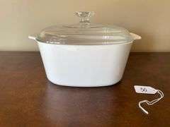Corning Ware White 2 Qt. Casserole Dish with Lid