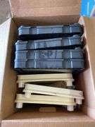 PAIR OF PLASTIC SHELVES