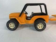 Tonka Bone Bruzzer Jeep & Trailer