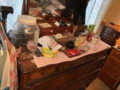 DRESSER WITH MIRROR AND ALL CONTENTS