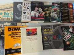 Miscellaneous books and frames photographs