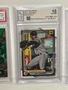 2024 Topps Now Paul Skenes (BGS 9.5), 2024 Bowman Paul Skenes Prospect (MGC 10), and 2023 Bowman’s B