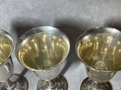 Wallace Sterling Wine Goblets, 1 lb. 2 oz total weight