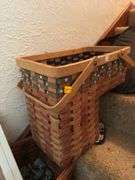 3 STAIRWAY BASKETS AND CONTENTS