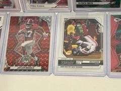 Assortment of Elite NFL WR Sports Cards (13 Cards Total)