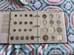 20TH CENTURY UNITED STATES TYPE COINS ALBUM, INCLUDES SILVER DOLLARS
