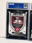 2021 Panini Chronicles D.P. Justin Fields Playbook RC (ISA Mint 9) and 2021 Panini Prizm Draft Picks