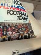 Tote with miscellaneous sports posters