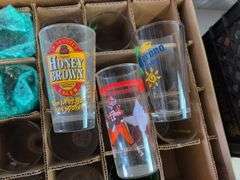 Drinking glasses and shot glasses with designs