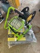 WORK LIGHT CORD REEL COMBO AND NEW TARP