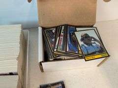 Assortment of racing cards and framed picture