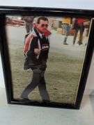 Assortment of racing cards and framed picture