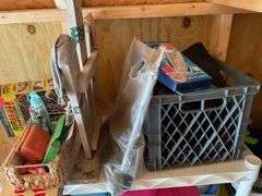PLASTIC SHELF AND ALL CONTENTS PICTURED