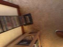 WOODEN DISPLAY SHELF, WALL SHELVES, DECOR, CD'S, AND MORE