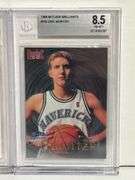 1992-93 UD McDonalds Shaquille O’Neal (BGS 9) and 1998-99 Fleer Brilliants Dirk Nowitzki RC (BGS 8.5