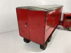 1940s/50s Tonka Toys Transport Tractor Trailer #140
