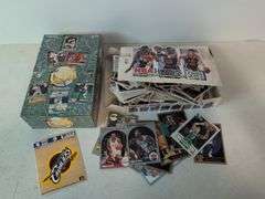 1992 Fleer Ultra baseball wax box with sealed cards and '92-'93 NBA Hoops wax box with trading cards