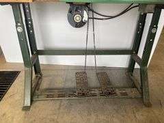 Chandler Tack-Master bar tacker industrial sewing machines with foot pedals