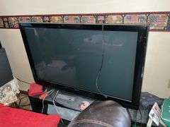 TV W/STAND, CABINET AND ALL CONTENTS