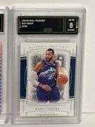 2019 Illusions Jayson Tatum Shining Stars Sapphire (GMA 10) and 2019 National Treasures Rudy Gobert 