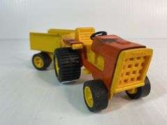 1970s Tonka Lawn Tractor & Trailer