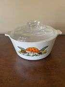 CorningWare Merry Mushroom Casserole Dish with Lid